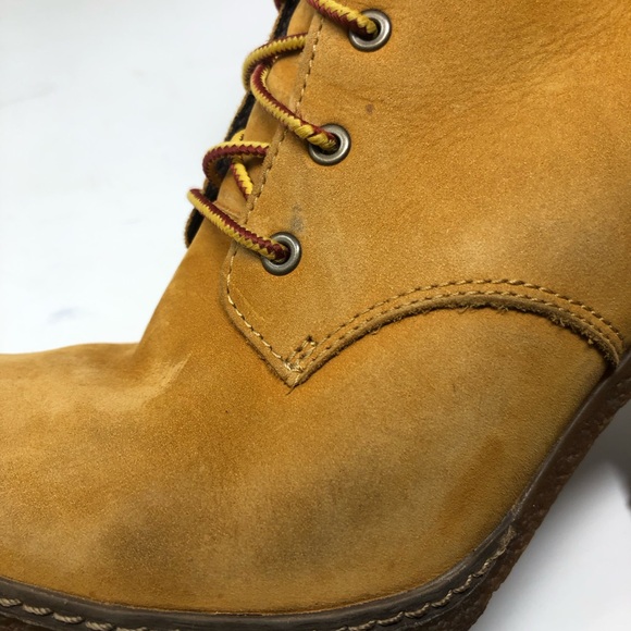 Timberland Women’s Earth Keepers Glancy Boots Wheat Leather Size 8 - Picture 14 of 16